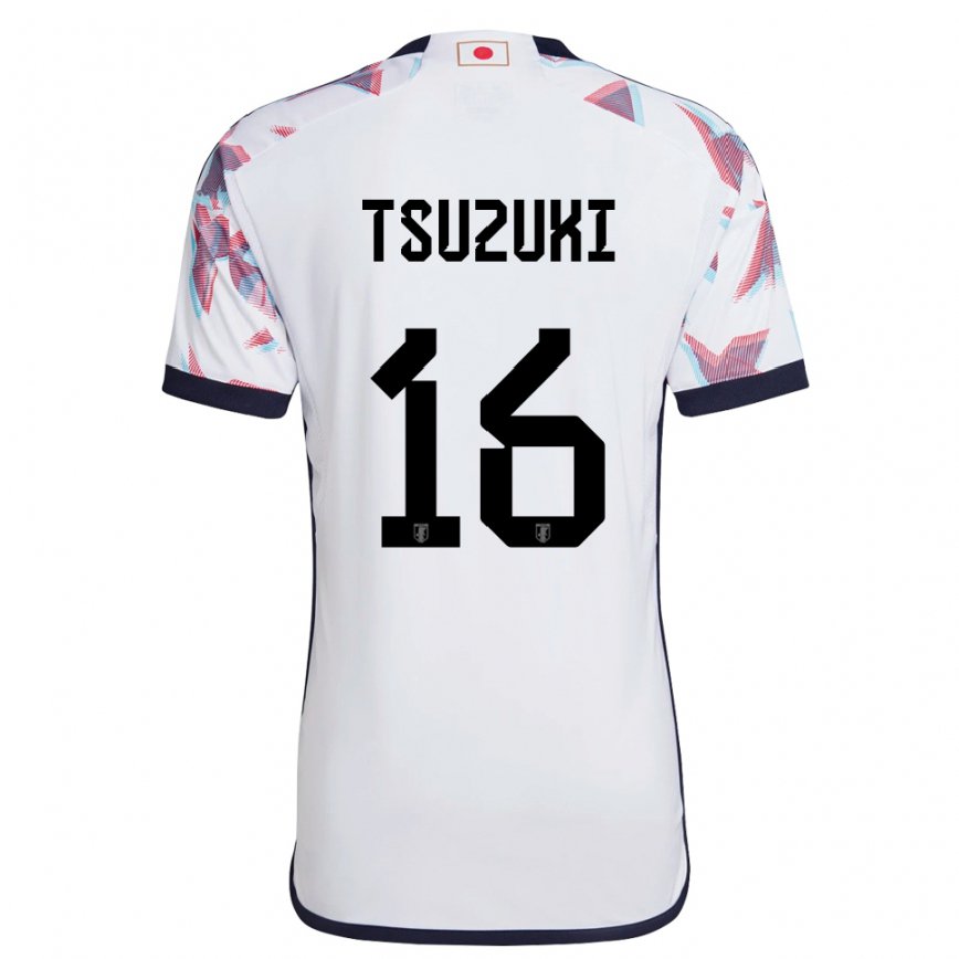 Niño Camiseta Japón Shunta Tsuzuki #16 Blanco 2ª Equipación 22-24