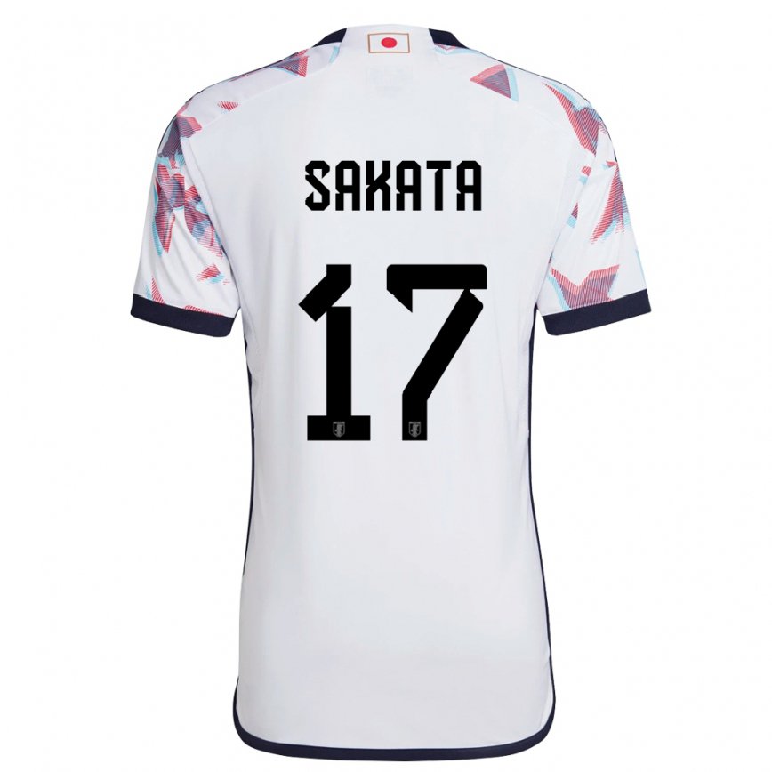 Niño Camiseta Japón Reiya Sakata #17 Blanco 2ª Equipación 22-24