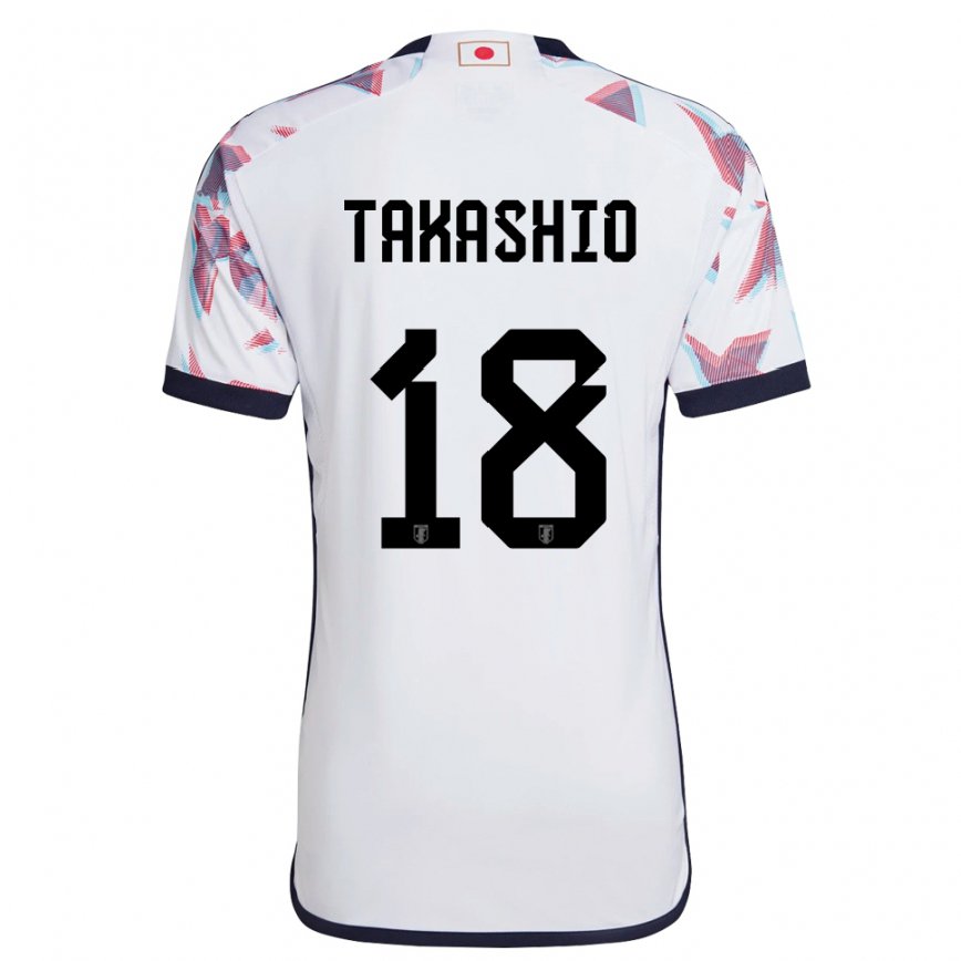 Niño Camiseta Japón Hayase Takashio #18 Blanco 2ª Equipación 22-24