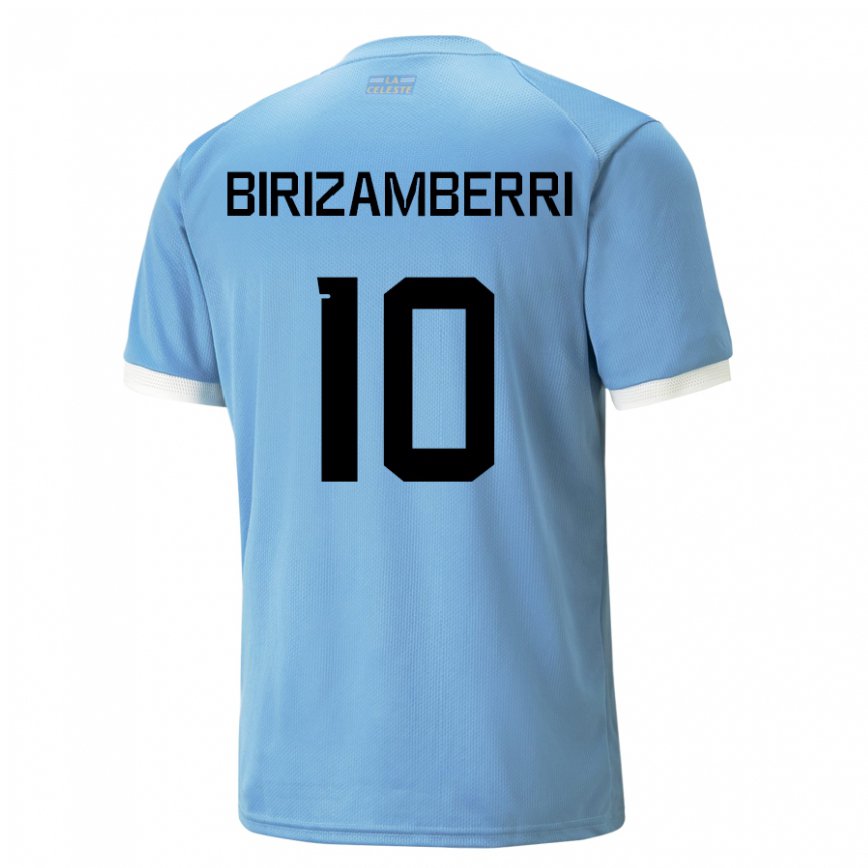 Hombre Camiseta Uruguay Carolina Birizamberri #10 Azul 1ª Equipación 22-24