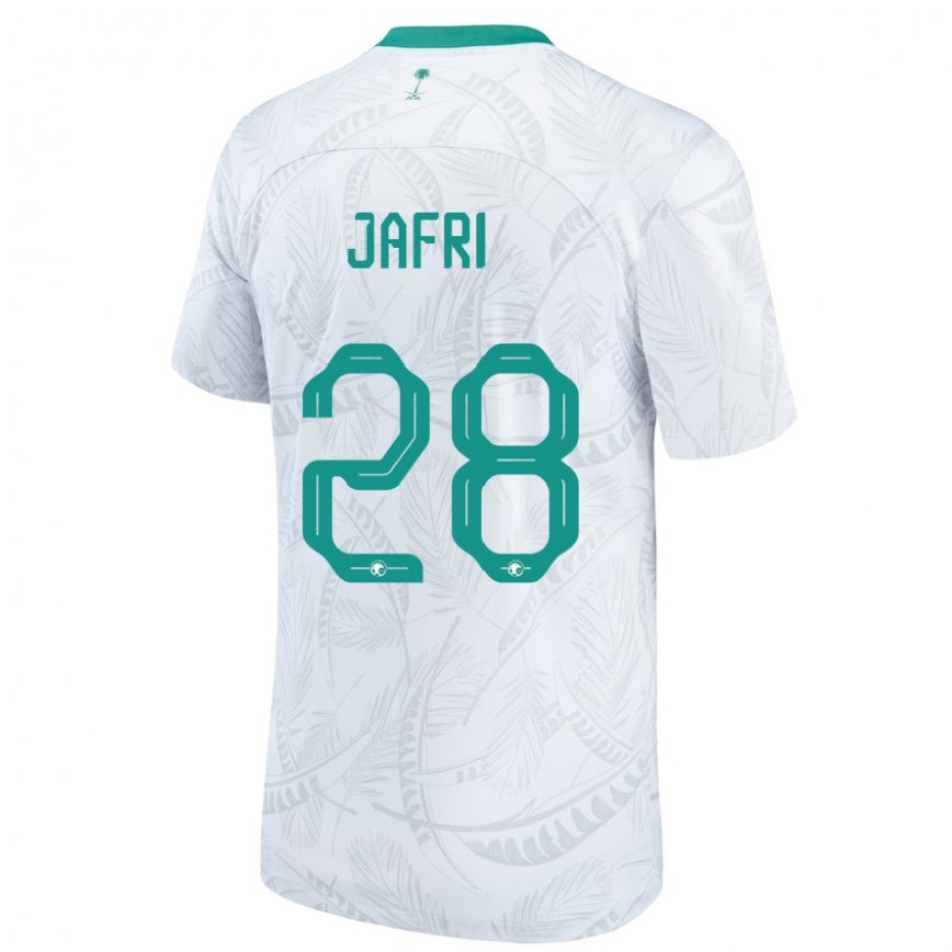 Hombre Camiseta Arabia Saudita Farah Jafri #28 Blanco 1ª Equipación 22-24