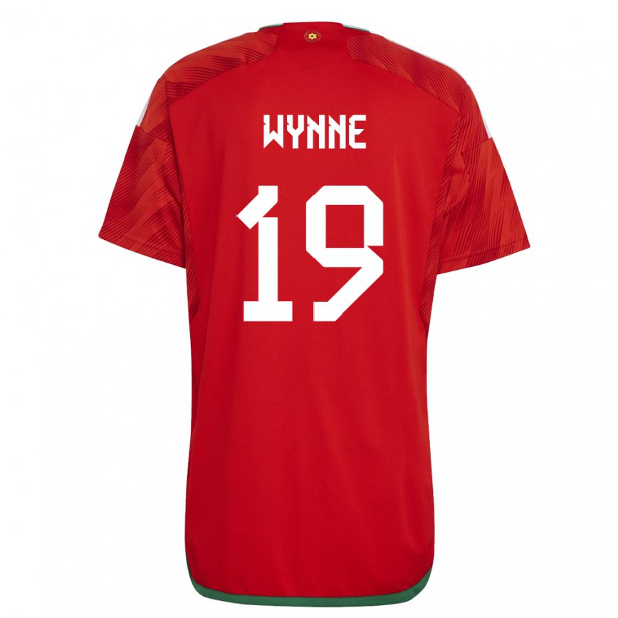 Hombre Camiseta Gales Megan Wynne #19 Rojo 1ª Equipación 22-24