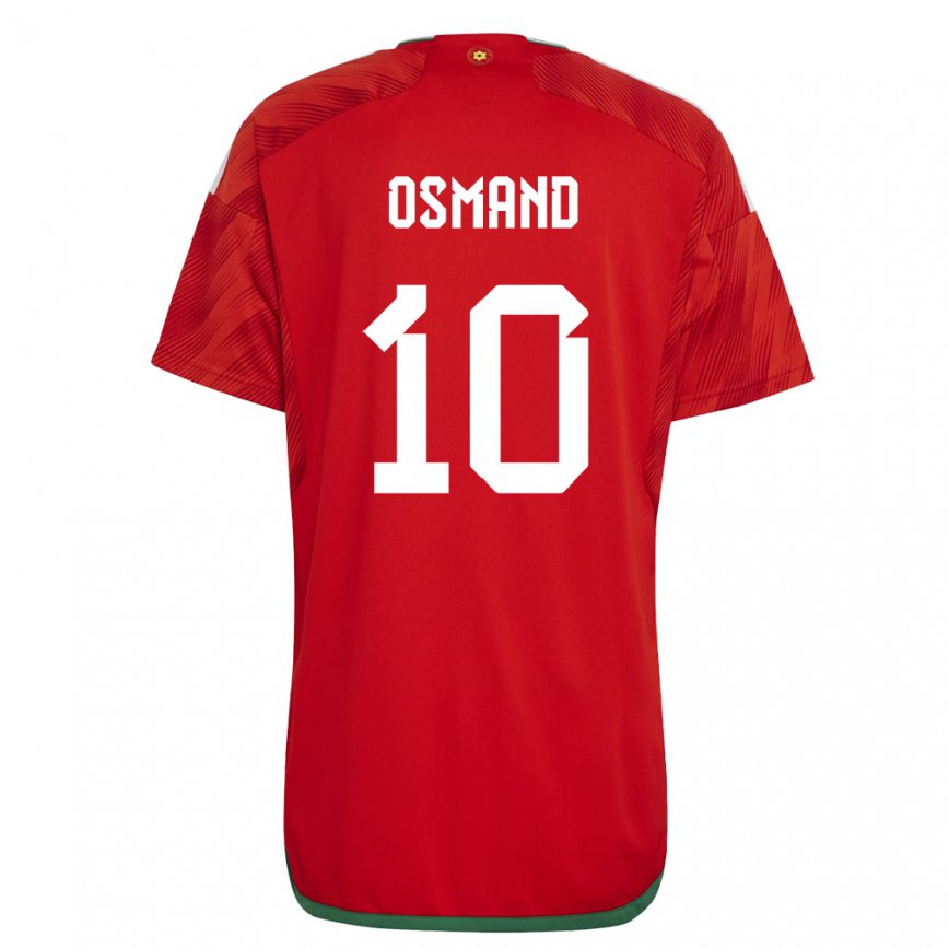 Hombre Camiseta Gales Callum Osmand #10 Rojo 1ª Equipación 22-24