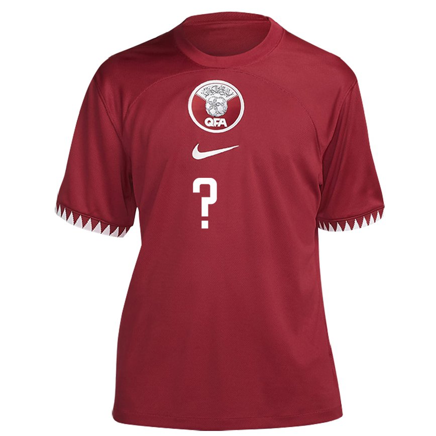 Hombre Camiseta Catar Nasser Abdelsalam #0 Granate 1ª Equipación 22-24