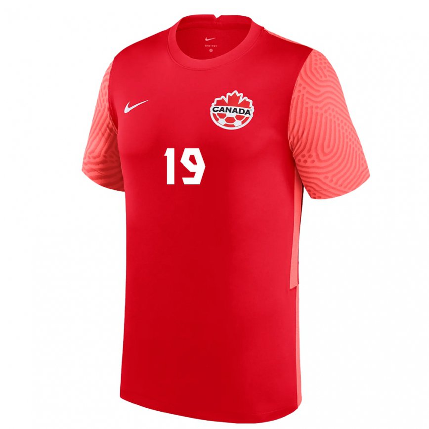 Hombre Camiseta Canadá Adriana Leon #19 Rojo 1ª Equipación 22-24