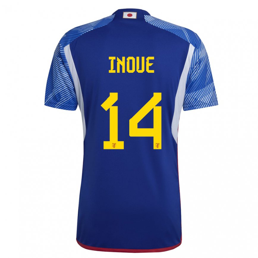 Hombre Camiseta Japón Ayaka Inoue #14 Azul Real 1ª Equipación 22-24