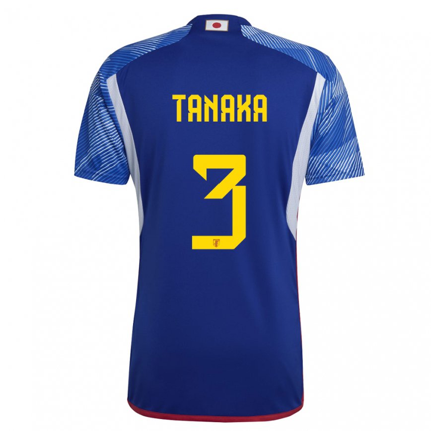 Hombre Camiseta Japón Hayato Tanaka #3 Azul Real 1ª Equipación 22-24