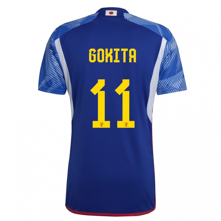 Hombre Camiseta Japón Kishin Gokita #11 Azul Real 1ª Equipación 22-24