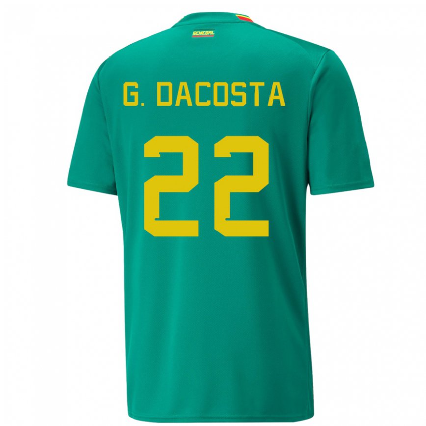 Hombre Camiseta Senegal Gladys Irene Dacosta #22 Verde 2ª Equipación 22-24