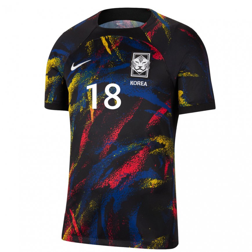 Hombre Camiseta Corea Del Sur Kim Jung Mi #18 Multicolor 2ª Equipación 22-24