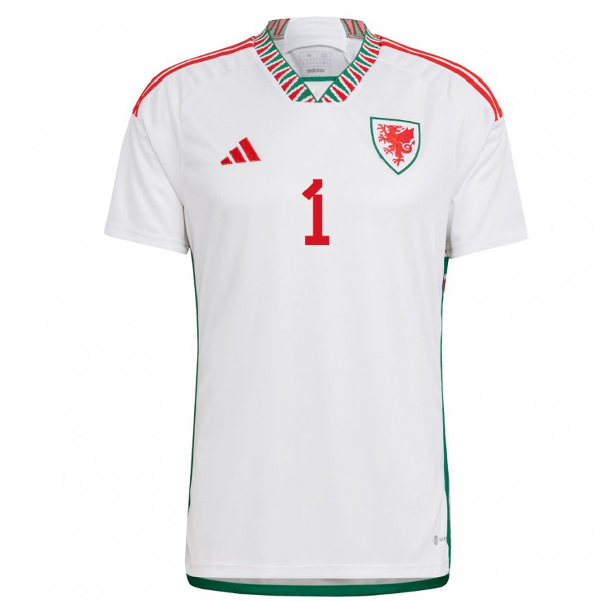 Hombre Camiseta Gales Laura O Sullivan #1 Blanco 2ª Equipación 22-24