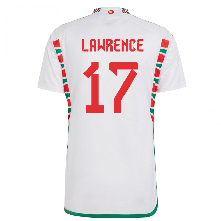 Hombre Camiseta Gales Nadia Lawrence #17 Blanco 2ª Equipación 22-24