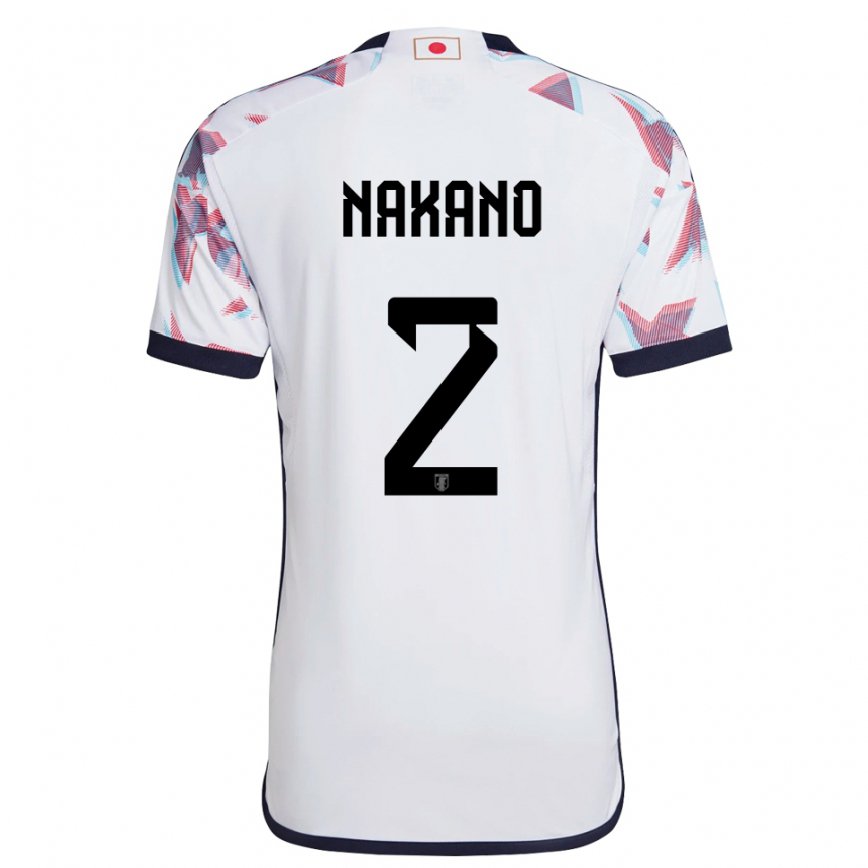 Hombre Camiseta Japón Shinya Nakano #2 Blanco 2ª Equipación 22-24