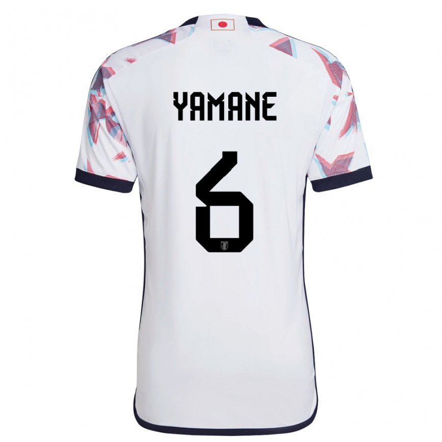 Hombre Camiseta Japón Riku Yamane #6 Blanco 2ª Equipación 22-24