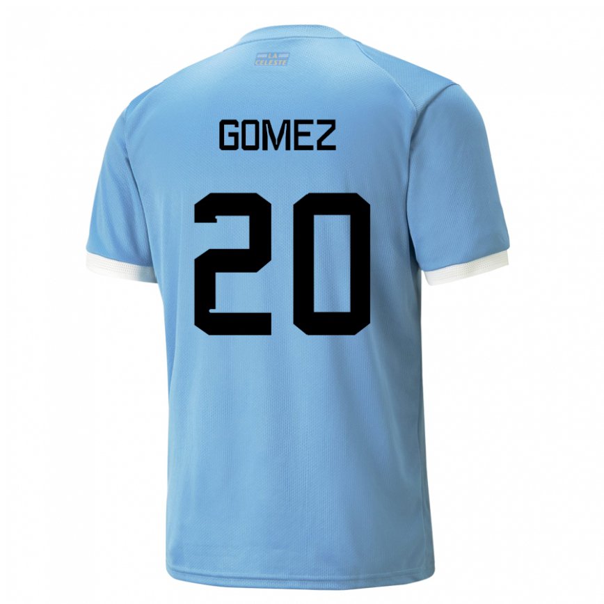 Mujer Camiseta Uruguay Luciana Gomez #20 Azul 1ª Equipación 22-24