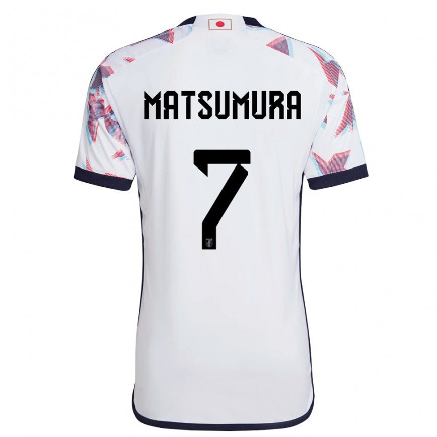 Mujer Camiseta Japón Kosuke Matsumura #7 Blanco 2ª Equipación 22-24