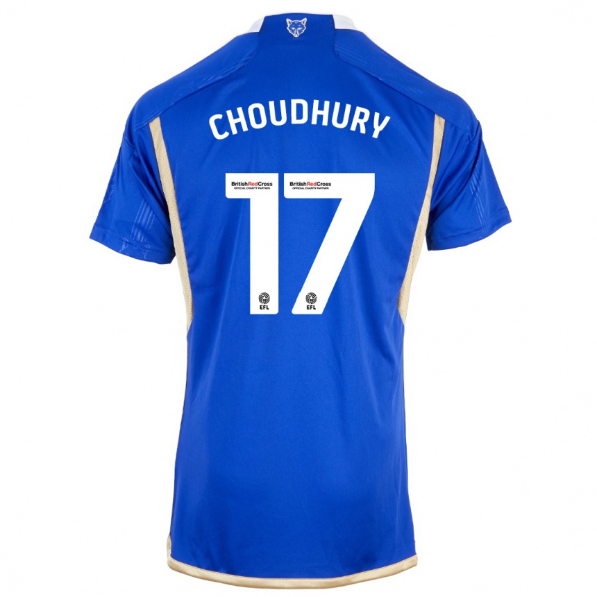 Niño Fútbol Camiseta Hamza Choudhury #17 Azul 1ª Equipación 2023/24