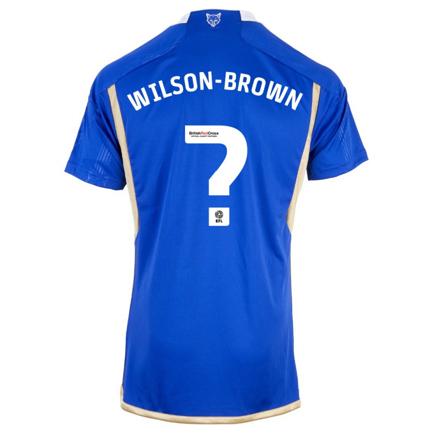 Niño Fútbol Camiseta Thomas Wilson-Brown #0 Azul 1ª Equipación 2023/24