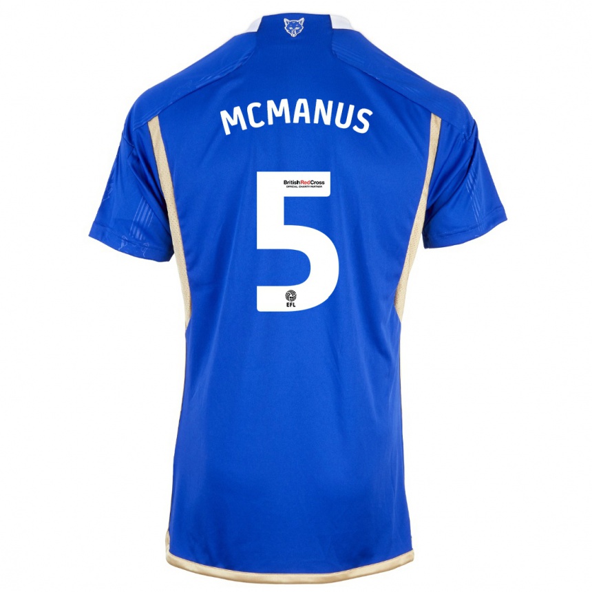 Niño Fútbol Camiseta Abbie Mcmanus #5 Azul 1ª Equipación 2023/24
