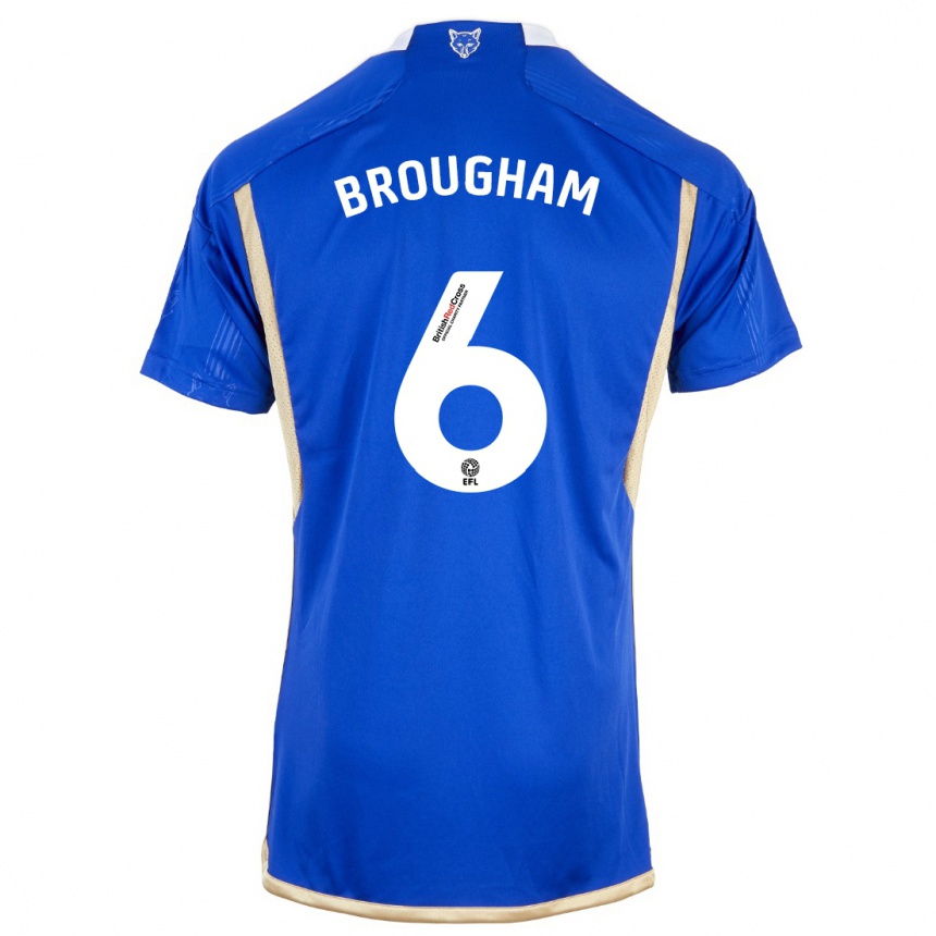 Niño Fútbol Camiseta Georgia Brougham #6 Azul 1ª Equipación 2023/24