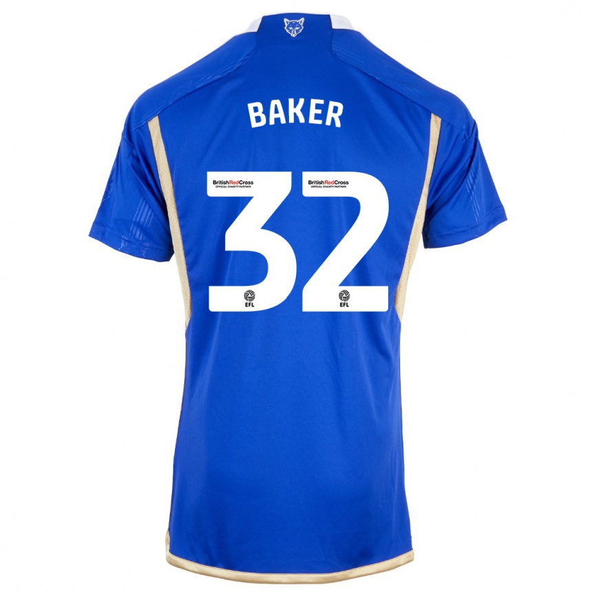 Niño Fútbol Camiseta Ava Baker #32 Azul 1ª Equipación 2023/24