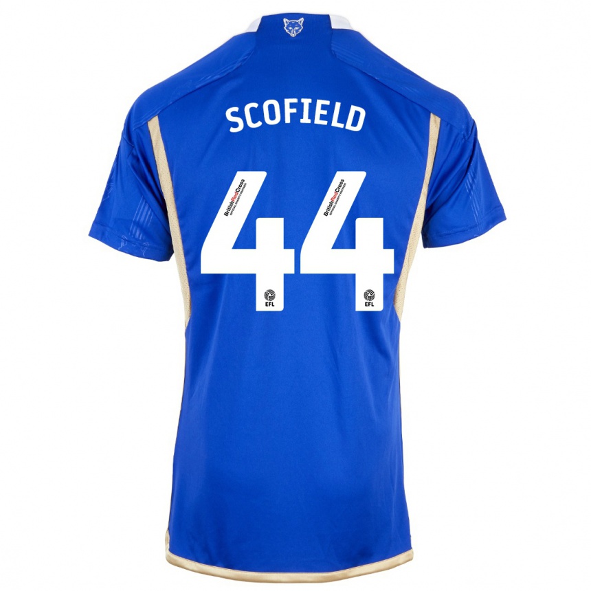 Niño Fútbol Camiseta Connie Scofield #44 Azul 1ª Equipación 2023/24