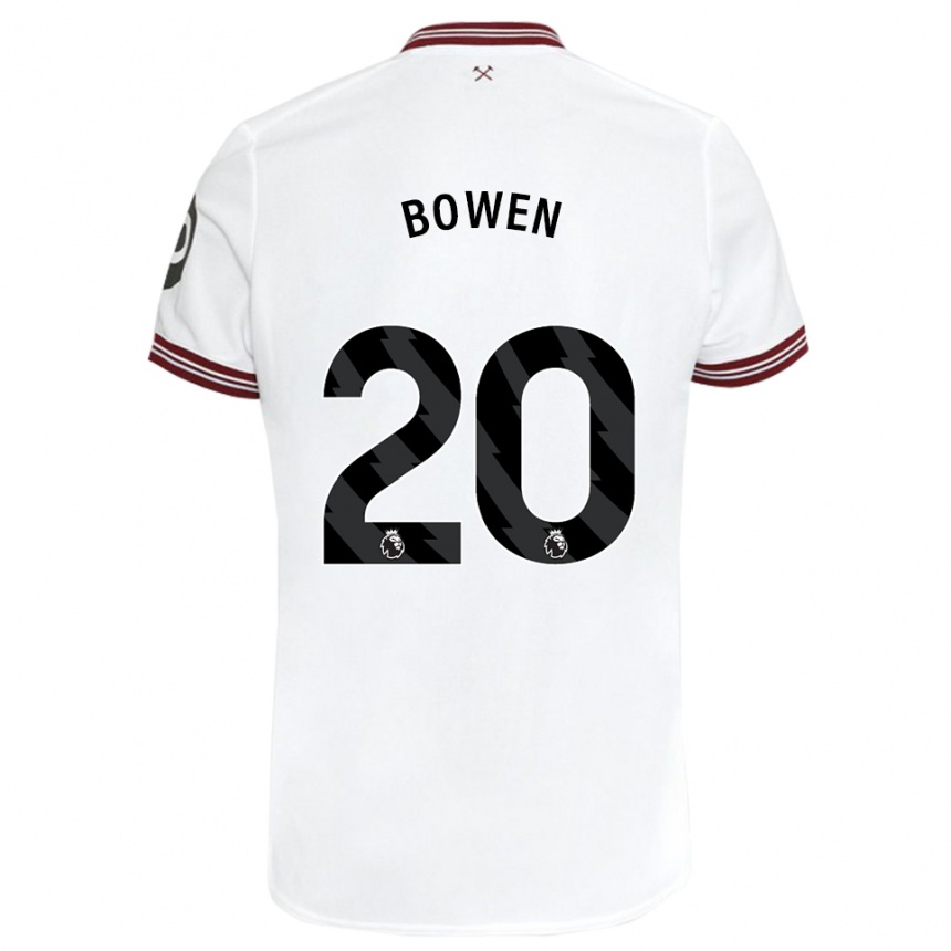 Niño Fútbol Camiseta Jarrod Bowen #20 Blanco 2ª Equipación 2023/24