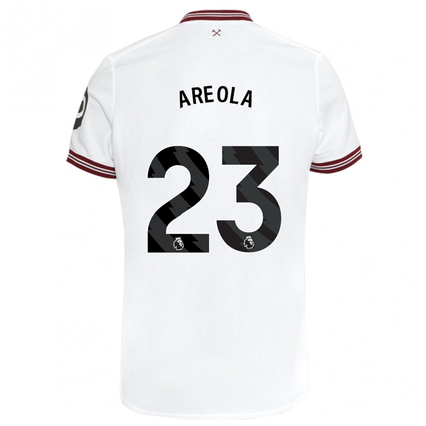 Niño Fútbol Camiseta Alphonse Areola #23 Blanco 2ª Equipación 2023/24