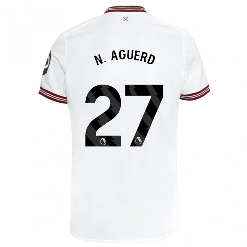 Niño Fútbol Camiseta Nayef Aguerd #27 Blanco 2ª Equipación 2023/24