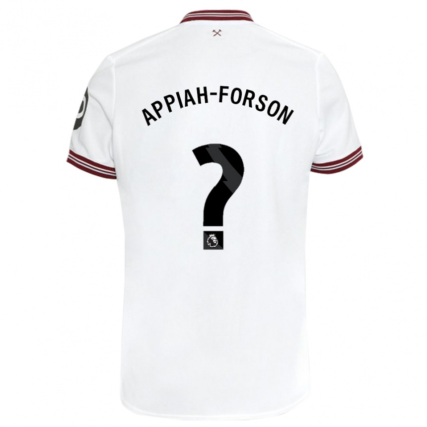 Niño Fútbol Camiseta Keenan Appiah-Forson #0 Blanco 2ª Equipación 2023/24