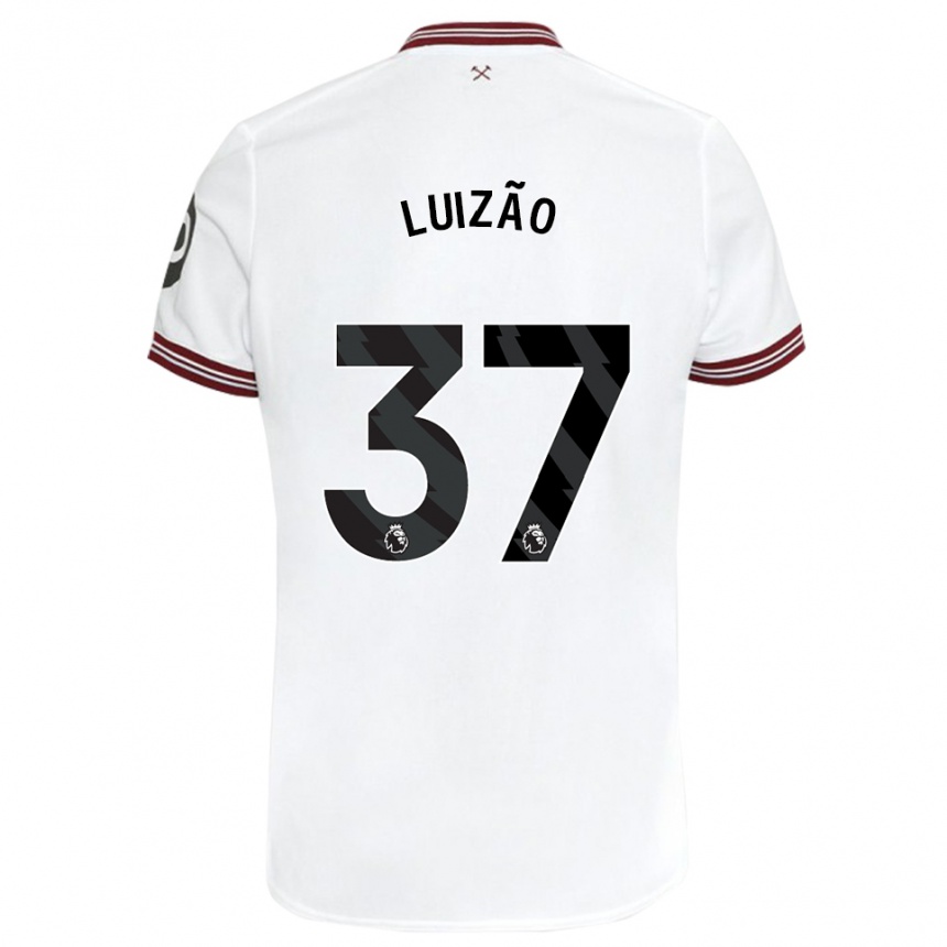 Niño Fútbol Camiseta Luizão #37 Blanco 2ª Equipación 2023/24