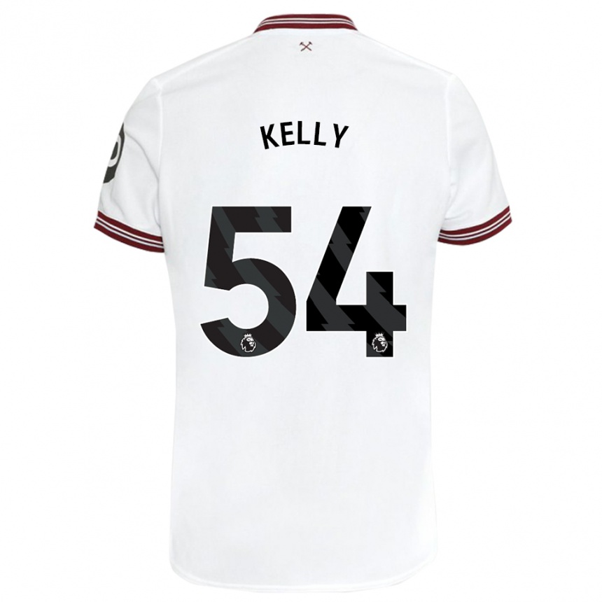 Niño Fútbol Camiseta Patrick Kelly #54 Blanco 2ª Equipación 2023/24