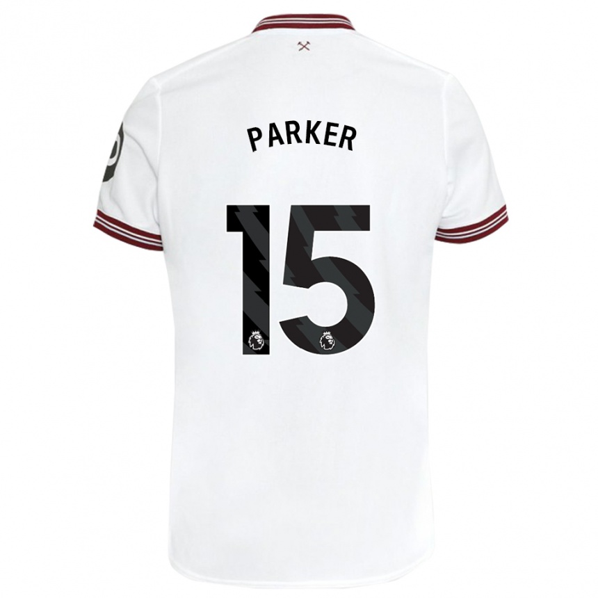 Niño Fútbol Camiseta Lucy Parker #15 Blanco 2ª Equipación 2023/24