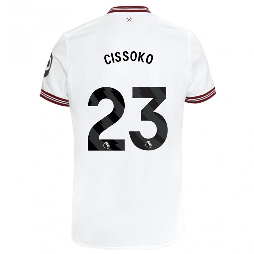 Niño Fútbol Camiseta Hawa Cissoko #23 Blanco 2ª Equipación 2023/24