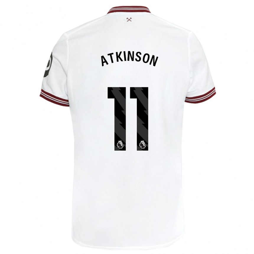 Niño Fútbol Camiseta Izzy Atkinson #11 Blanco 2ª Equipación 2023/24