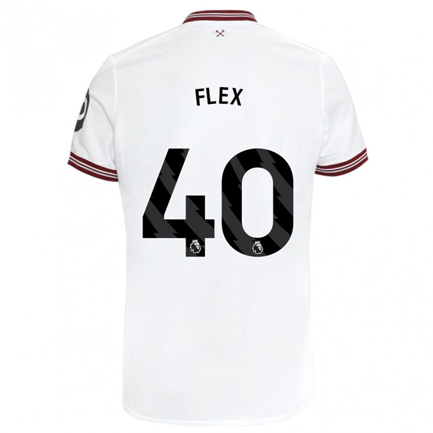 Niño Fútbol Camiseta Armstrong Oko Flex #40 Blanco 2ª Equipación 2023/24