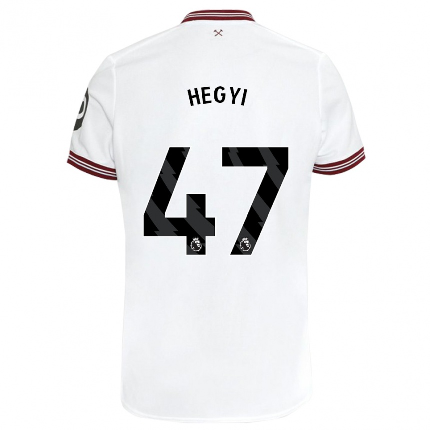 Niño Fútbol Camiseta Krisztian Hegyi #47 Blanco 2ª Equipación 2023/24