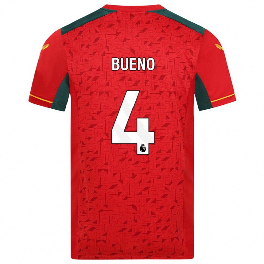 Niño Fútbol Camiseta Santiago Bueno #4 Rojo 2ª Equipación 2023/24