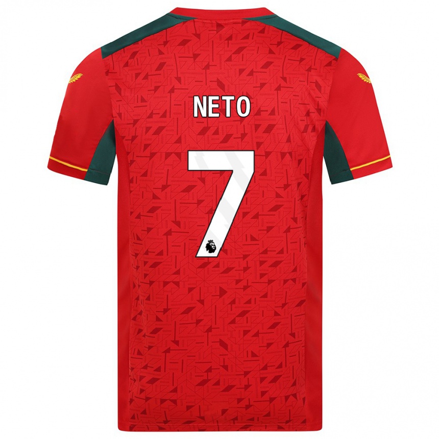 Niño Fútbol Camiseta Pedro Neto #7 Rojo 2ª Equipación 2023/24