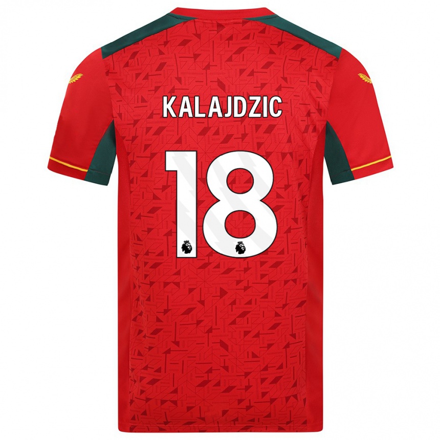 Niño Fútbol Camiseta Sasa Kalajdzic #18 Rojo 2ª Equipación 2023/24