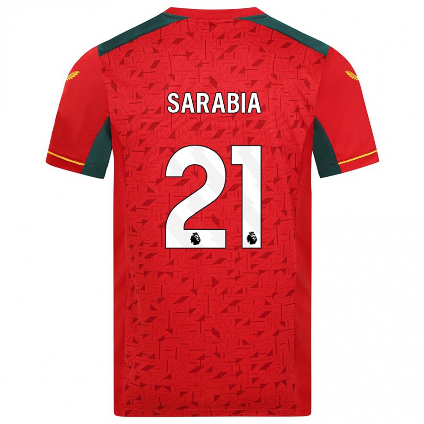Niño Fútbol Camiseta Pablo Sarabia #21 Rojo 2ª Equipación 2023/24