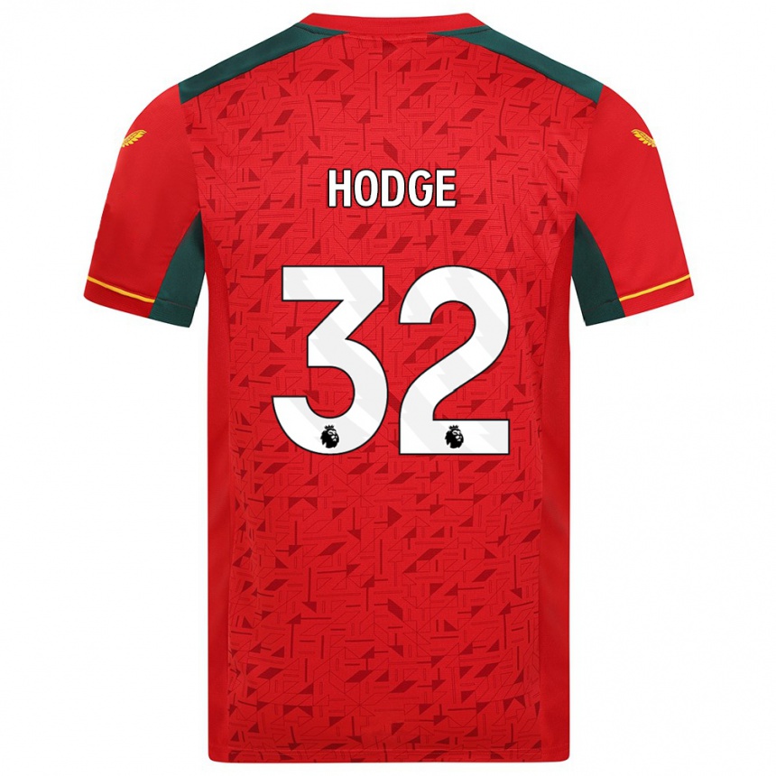 Niño Fútbol Camiseta Joe Hodge #32 Rojo 2ª Equipación 2023/24