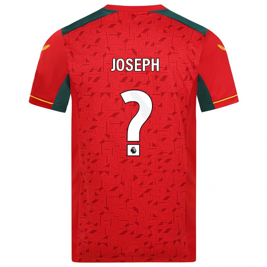 Niño Fútbol Camiseta Joseph Joseph #0 Rojo 2ª Equipación 2023/24