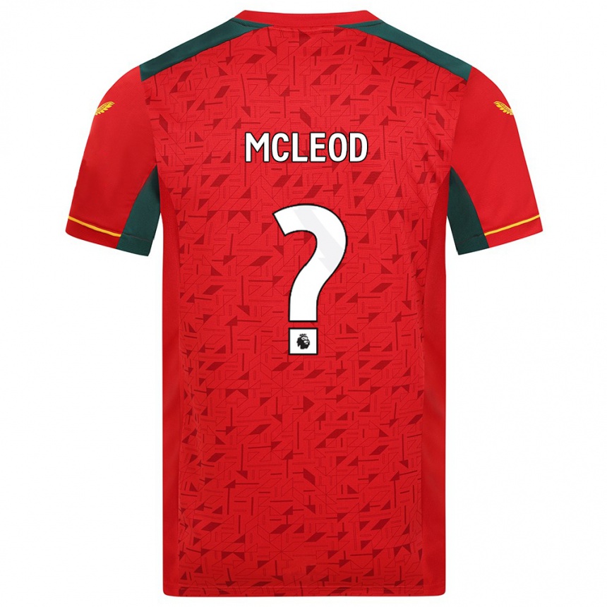 Niño Fútbol Camiseta Ethan Mcleod #0 Rojo 2ª Equipación 2023/24