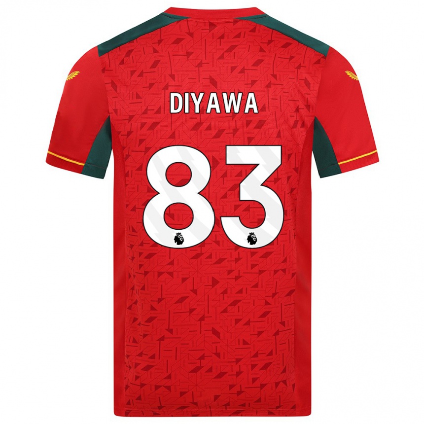 Niño Fútbol Camiseta Aaron Keto-Diyawa #83 Rojo 2ª Equipación 2023/24