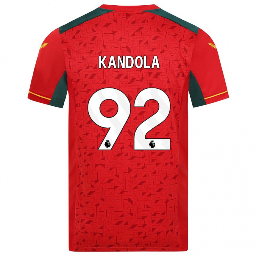 Niño Fútbol Camiseta Kam Kandola #92 Rojo 2ª Equipación 2023/24