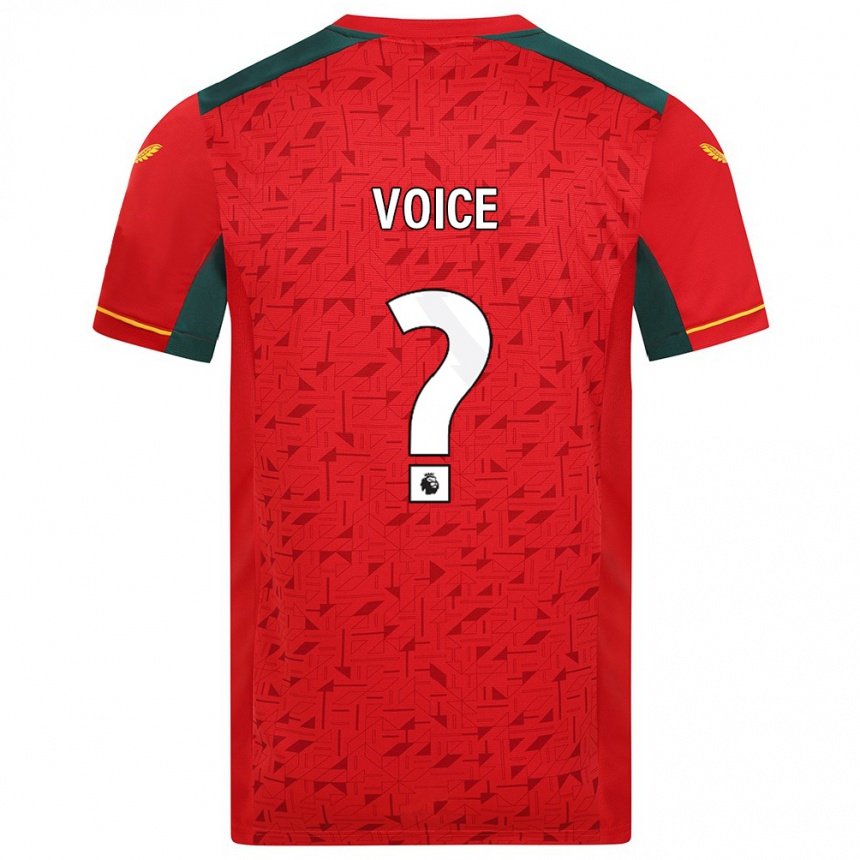 Niño Fútbol Camiseta Caden Voice #0 Rojo 2ª Equipación 2023/24