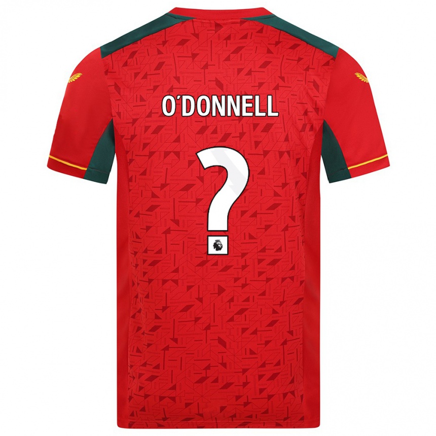 Niño Fútbol Camiseta Luke O'donnell #0 Rojo 2ª Equipación 2023/24