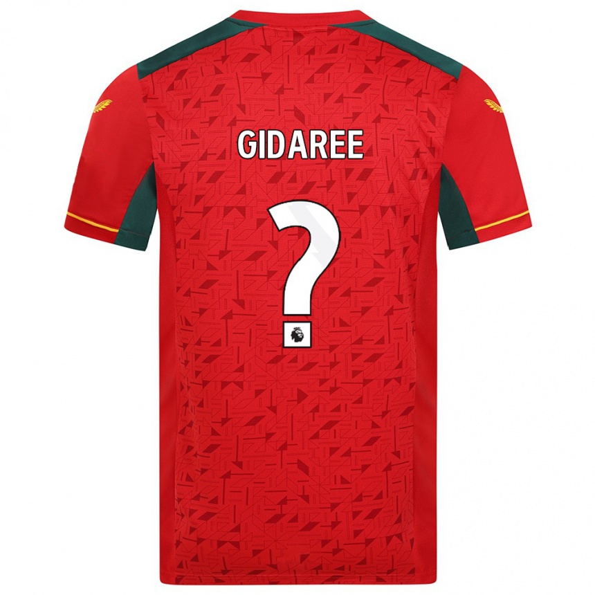 Niño Fútbol Camiseta Josh Gidaree #0 Rojo 2ª Equipación 2023/24