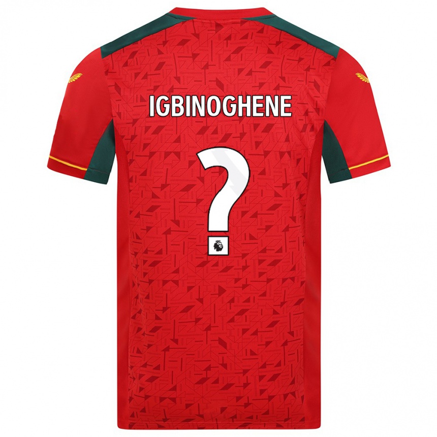 Niño Fútbol Camiseta Testimony Igbinoghene #0 Rojo 2ª Equipación 2023/24